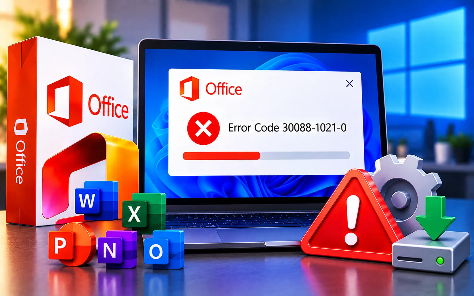 Microsoft Office Error Code 30088-1021-0 fix